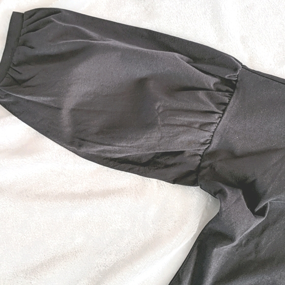 NWT Madewell Crepe Drop Shoulder Bubble-Sleeve Tee - Picture 4 of 5